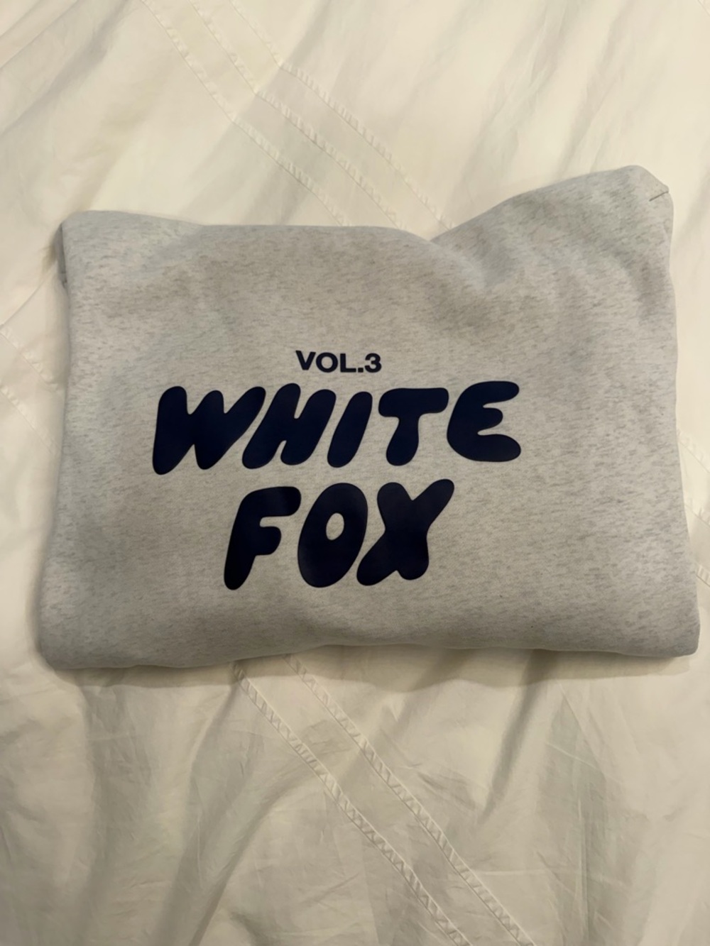 White Fox Grey Hoodie